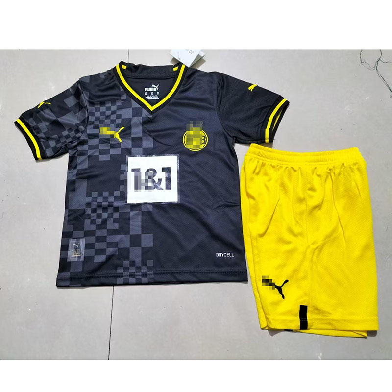 Camiseta Borussia Dortmund Away 2022/2023 Niño Kit